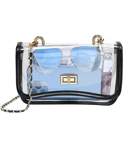 Clear Purse for Women, Clear Bag Stadium Approved, Stylish & Secure Clear Crossbody Bag, Clear Shoulder Handbag, Transparent ...