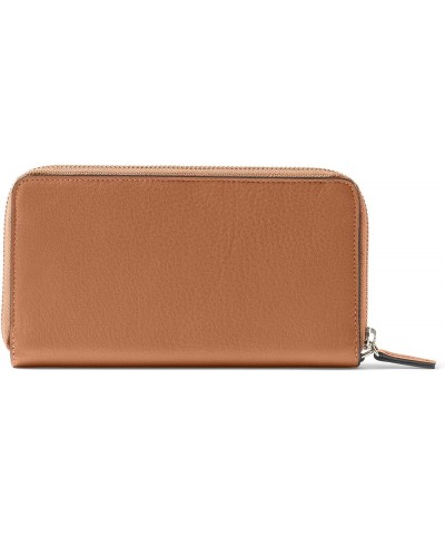 Black Onyx Windsor Flat Zip Wallet Cognac $71.30 Wallets