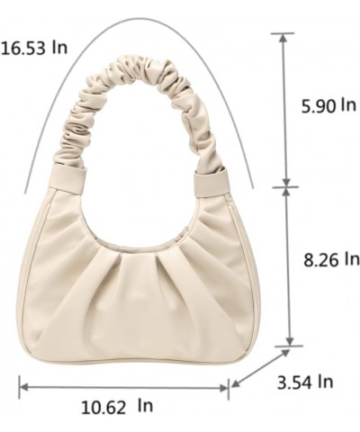 fashionable for Women cute Hobo Tote handbag mini clutch with zipper Beige $16.23 Totes