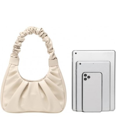 fashionable for Women cute Hobo Tote handbag mini clutch with zipper Beige $16.23 Totes