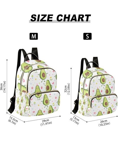 Women Backpack Avocado Unicorn Flower Anti-Theft Travel Backpack with Luggage Belt Lightweight Handbag Lady Purse Roomy Doubl...