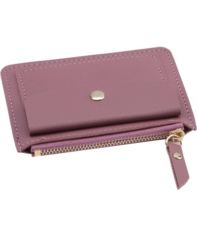 Credit Card Holder for Women Zipper Coin Purse Portable Multifunctional Multi-Card Leather Small Wallet,Pink Dark pink $7.02 ...