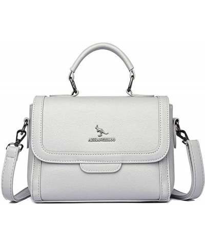 Women's handbag, shoulder cross-body bag, women's casual bag Light Gray $32.58 Crossbody Bags