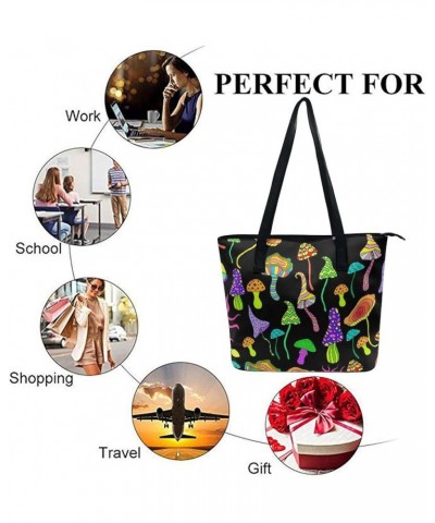 Big Shoulder Commuter Bag Soft Leather Handbags Work Tote Bag With Zipper Color362 $13.40 Totes