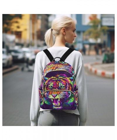 Small Backpack for Women Travel Bag Colorful Tiger Daypack Purse Fashion Shoulder Bag Rucksack Medium B871 $12.22 Backpacks