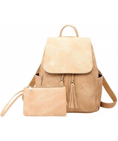 Backpack Women Trend leather Bag Clutch Bag Female Bag Totes Khaki 20 inches One-Size Khaki $26.75 Backpacks