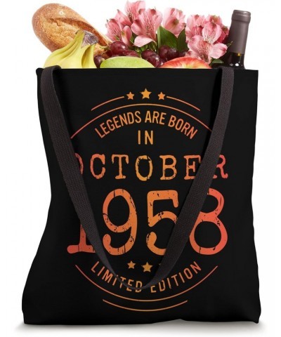 Birthday October 1958 Year Limited Edition Used Legends Tote Bag $10.40 Totes