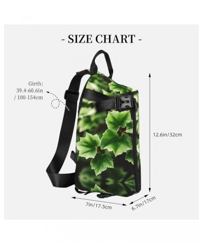 Marble Purple Print Unisex Casual Tactical Daypack Versatile Crossbody Backpack Sling Shoulder Pack Ivy Blossoms Tree One Siz...