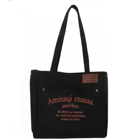 Large Canvas Tote Bag Womens Tote Bag Work Tote Everything Tote Bag Large Tote Bags for Women Tote Purse Black $11.27 Totes