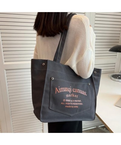 Large Canvas Tote Bag Womens Tote Bag Work Tote Everything Tote Bag Large Tote Bags for Women Tote Purse Black $11.27 Totes