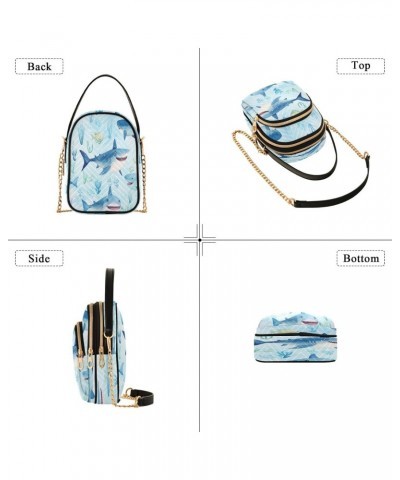 Quilted Crossbody Bags for Women,Sharks and Corals Women's Crossbody Handbags Small Travel Purses Phone Bag $11.65 Crossbody ...