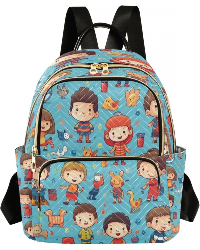 Small Kids Women Backpack Purse Travel Daypack Shoulder Bag $15.75 Backpacks