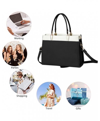 Multipurpose Design Handbags and Shoulder Bag Women Colorblock Design Handbag Large Capacity Leather Crossbody Bag Blue $20.5...