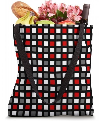 Chequered Checkered Checked Minimalistic Aesthetic Art Decor Tote Bag $12.79 Totes