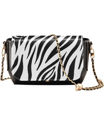 Zebra Print Crossbody Bags for Women Leather Purse Shoulder Bag Handbag for Daily Work Gifts $23.59 Shoulder Bags