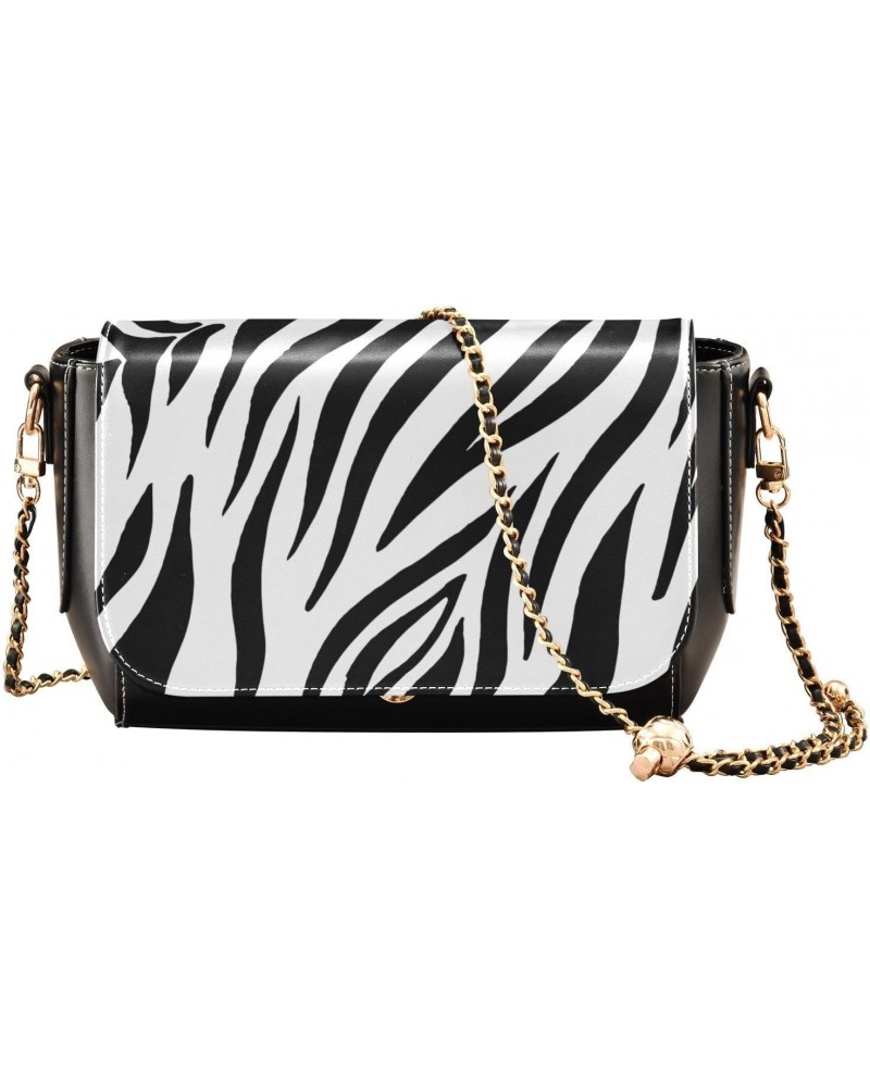 Zebra Print Crossbody Bags for Women Leather Purse Shoulder Bag Handbag for Daily Work Gifts $23.59 Shoulder Bags