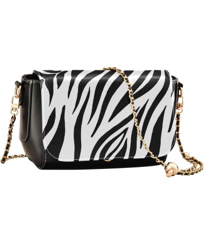 Zebra Print Crossbody Bags for Women Leather Purse Shoulder Bag Handbag for Daily Work Gifts $23.59 Shoulder Bags