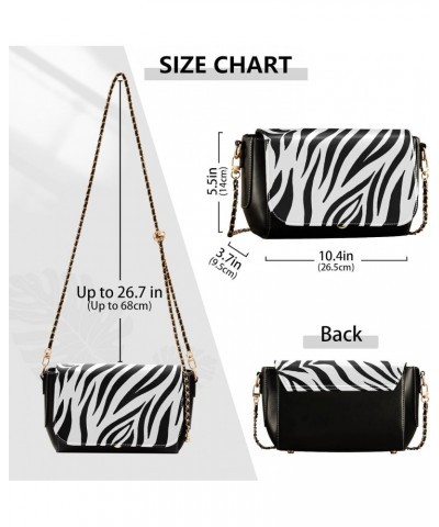 Zebra Print Crossbody Bags for Women Leather Purse Shoulder Bag Handbag for Daily Work Gifts $23.59 Shoulder Bags