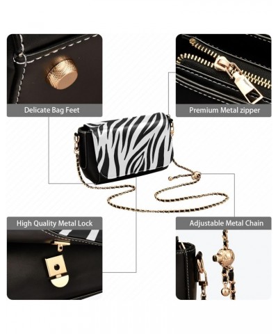 Zebra Print Crossbody Bags for Women Leather Purse Shoulder Bag Handbag for Daily Work Gifts $23.59 Shoulder Bags