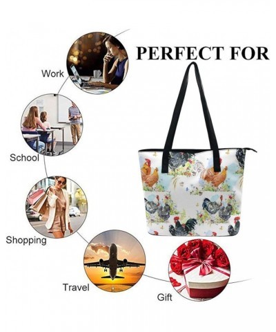 Soft Leather Handbags Big Shoulder Commuter Bag Work Tote Bag With Zipper Color603 $13.08 Shoulder Bags