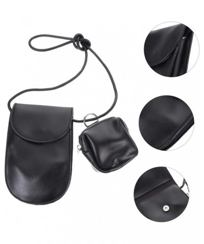 2pcs Mobile Phone Bag Pu Leather Shopping Messenger Telephone Black $11.59 Others