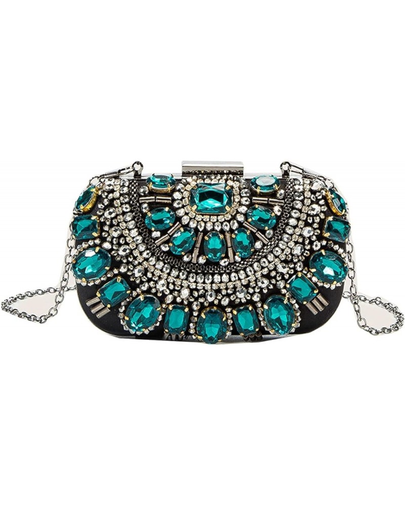 Women Luxury Tassel Evening Clutch Bag Rhinestones Wedding Purse Handbag 9-green $15.48 Evening Bags