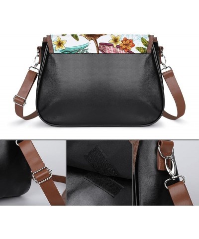 Fashion Crossbody Bags Women's Shoulder Bags Classic City Leather Satchels Hobo Bags Mandala Artistry Color10 $21.50 Hobo Bags