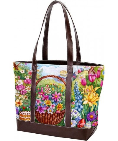 Tote Bag, Large Tote Bags for Women, Women's Tote Handbags, Happy Easter Eggs, Tote Bags for Women Design 11155 $26.87 Totes