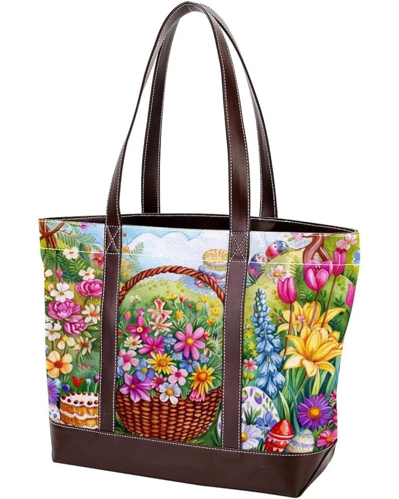 Tote Bag, Large Tote Bags for Women, Women's Tote Handbags, Happy Easter Eggs, Tote Bags for Women Design 11155 $26.87 Totes