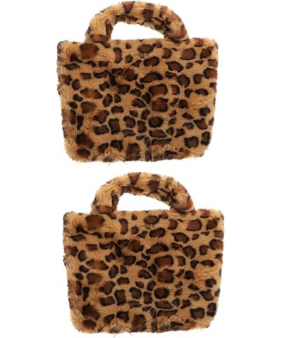 3 Pcs Leopard Print Bag Women's Wallet Girls Purses Woman Handbags Ladies Leopard Print Accessories Faux Fur Purse Women's Pu...