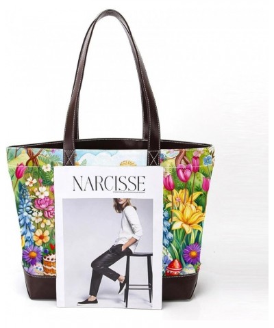 Tote Bag, Large Tote Bags for Women, Women's Tote Handbags, Happy Easter Eggs, Tote Bags for Women Design 11155 $26.87 Totes