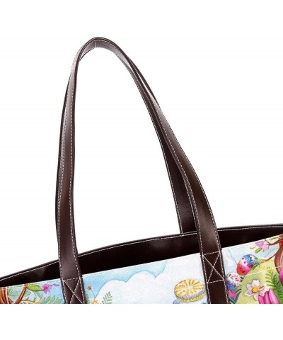 Tote Bag, Large Tote Bags for Women, Women's Tote Handbags, Happy Easter Eggs, Tote Bags for Women Design 11155 $26.87 Totes