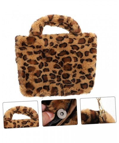 3 Pcs Leopard Print Bag Women's Wallet Girls Purses Woman Handbags Ladies Leopard Print Accessories Faux Fur Purse Women's Pu...