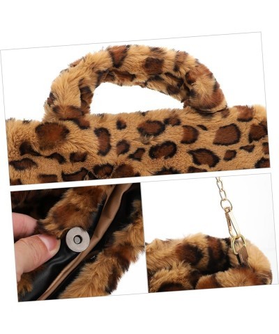 3 Pcs Leopard Print Bag Women's Wallet Girls Purses Woman Handbags Ladies Leopard Print Accessories Faux Fur Purse Women's Pu...