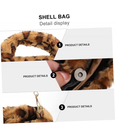 3 Pcs Leopard Print Bag Women's Wallet Girls Purses Woman Handbags Ladies Leopard Print Accessories Faux Fur Purse Women's Pu...