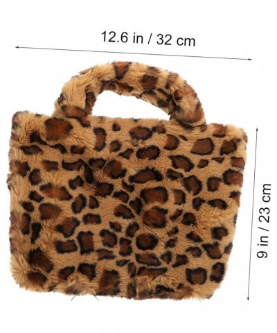 3 Pcs Leopard Print Bag Women's Wallet Girls Purses Woman Handbags Ladies Leopard Print Accessories Faux Fur Purse Women's Pu...