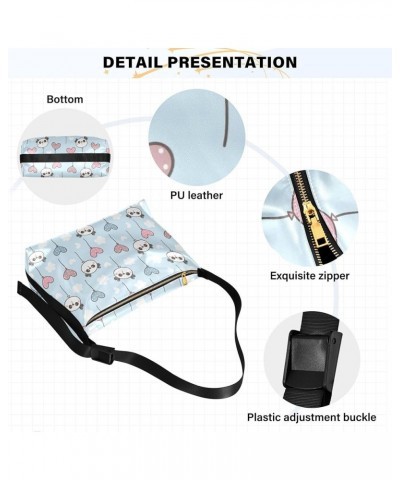 Cute Cartoon Panda Face Women Leather Handbags Hobo Large Leather Purse Women Animal Print Crossbody Hobo Handbag Cute Cartoo...