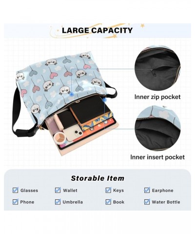 Cute Cartoon Panda Face Women Leather Handbags Hobo Large Leather Purse Women Animal Print Crossbody Hobo Handbag Cute Cartoo...