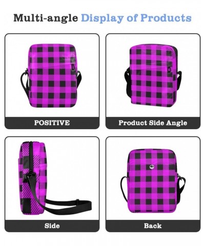 Unisex Crossbody Bag, Scottish Tartan Plaid Durable Sling Side Shoulder bags for men women, One Size Plaid Purple $9.60 Cross...