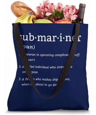 Submariner Definition Submersible Nuclear-powered Submarine Tote Bag $15.59 Totes