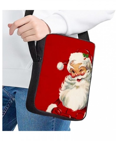 Christmas Bag Cute Cossbody Messenger Bag Christmas Decorations Gift Handbag Purse Shoulder Bag Cute Santa Claus $9.20 Crossb...