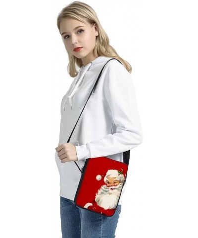 Christmas Bag Cute Cossbody Messenger Bag Christmas Decorations Gift Handbag Purse Shoulder Bag Cute Santa Claus $9.20 Crossb...