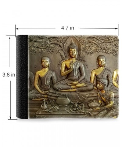 Unique Desige Pattern - Zen Buddha, Slim Front Pocket Wallet Billfold RFID Blocking $10.42 Wallets