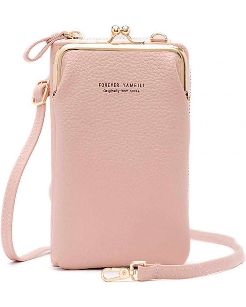 Small Crossbody Cell Phone Purse for Women, Card Holder Shoulder Bag Wallet Purse and Handbags (Blue) Pink $28.27 Totes