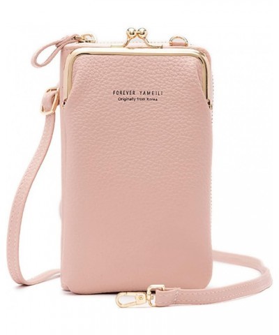 Small Crossbody Cell Phone Purse for Women, Card Holder Shoulder Bag Wallet Purse and Handbags (Blue) Pink $28.27 Totes