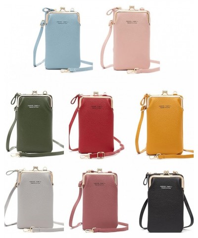 Small Crossbody Cell Phone Purse for Women, Card Holder Shoulder Bag Wallet Purse and Handbags (Blue) Pink $28.27 Totes