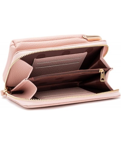 Small Crossbody Cell Phone Purse for Women, Card Holder Shoulder Bag Wallet Purse and Handbags (Blue) Pink $28.27 Totes