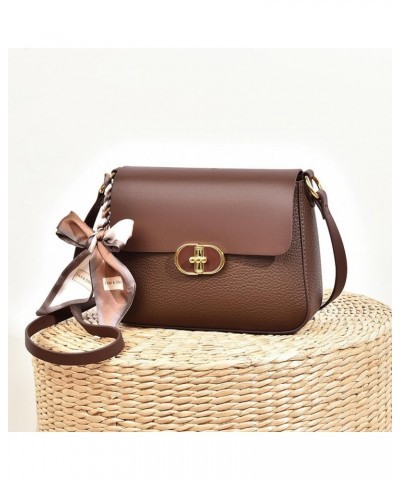 Multifunctional Fashion PU Crossbody Bag - Comfort Touch with Exquisite Bow Decoration Beige/Khaki $16.40 Crossbody Bags