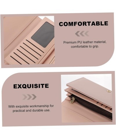 4pcs Women's Long Wallet Coin Purse Miss Pu Leather Small Change Pinkx7pcs 19.5X10X3CMx7pcs $29.26 Wallets