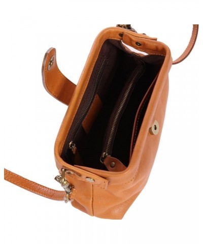 Women's Genuine Leather Shoulder Bag Retro Crossbody Purse with Adjustable Straps Clutch Messenger Wallet for Travel Brown $3...